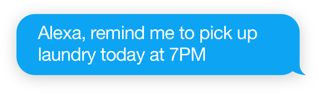 alexa reminders