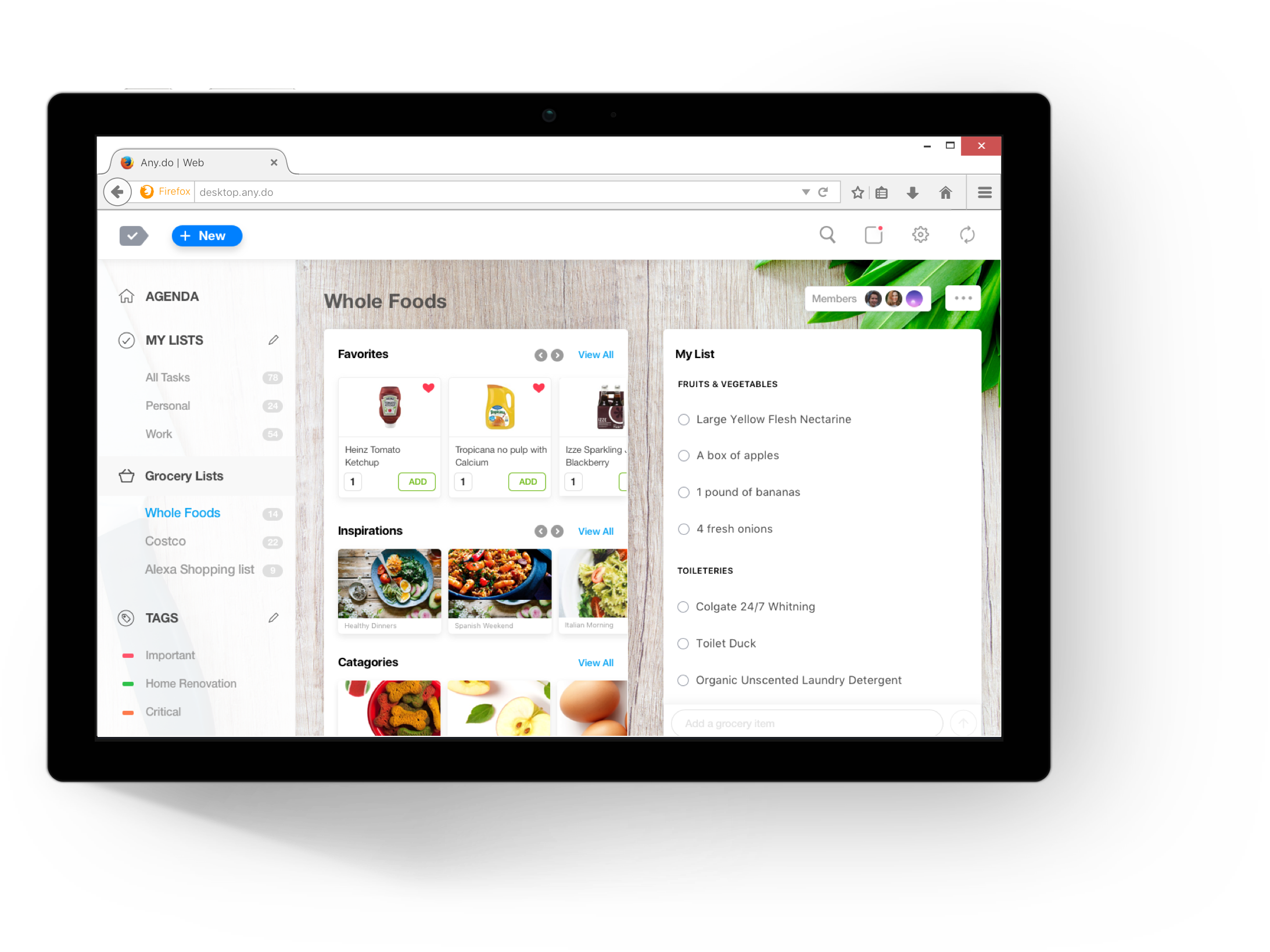 The Best Grocery list App for Windows | Any.do